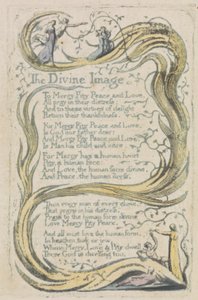 The Divine Image, plate 23 from The Songs of Innocence, 1789 by William Blake